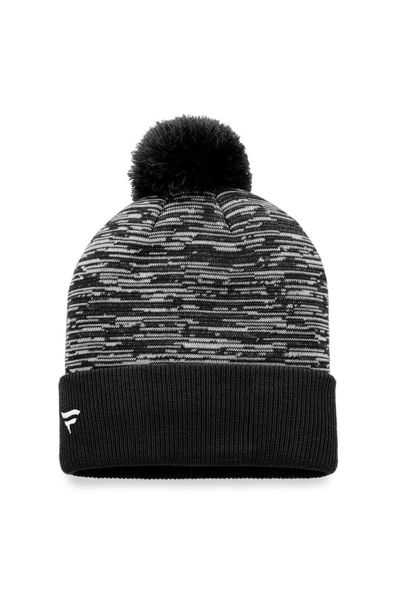 Men's Fanatics Branded Black Vegas Golden Knights Defender Cuffed Knit Hat with Pom, Alternate, color, Black