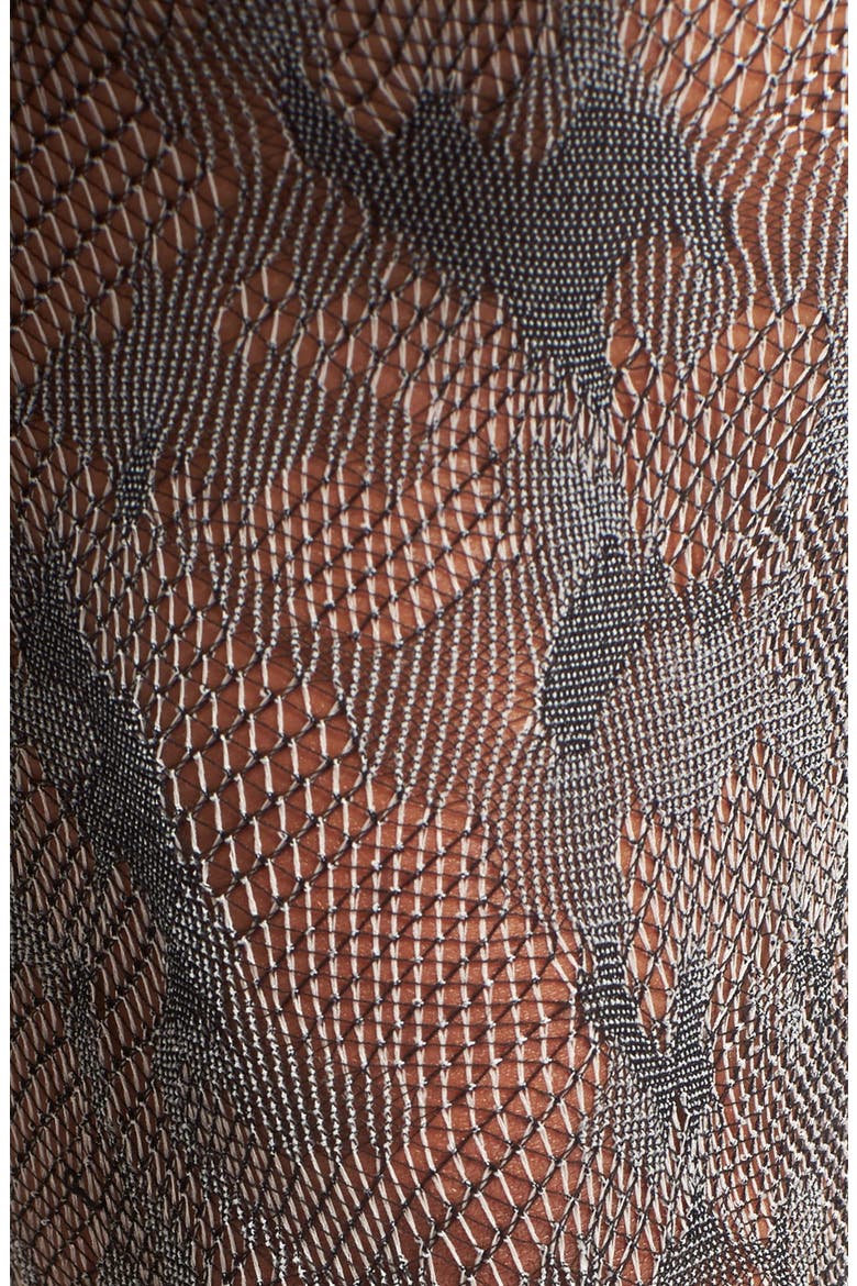 Camo Jacquard Tights, Alternate, color, BLACK COMBO