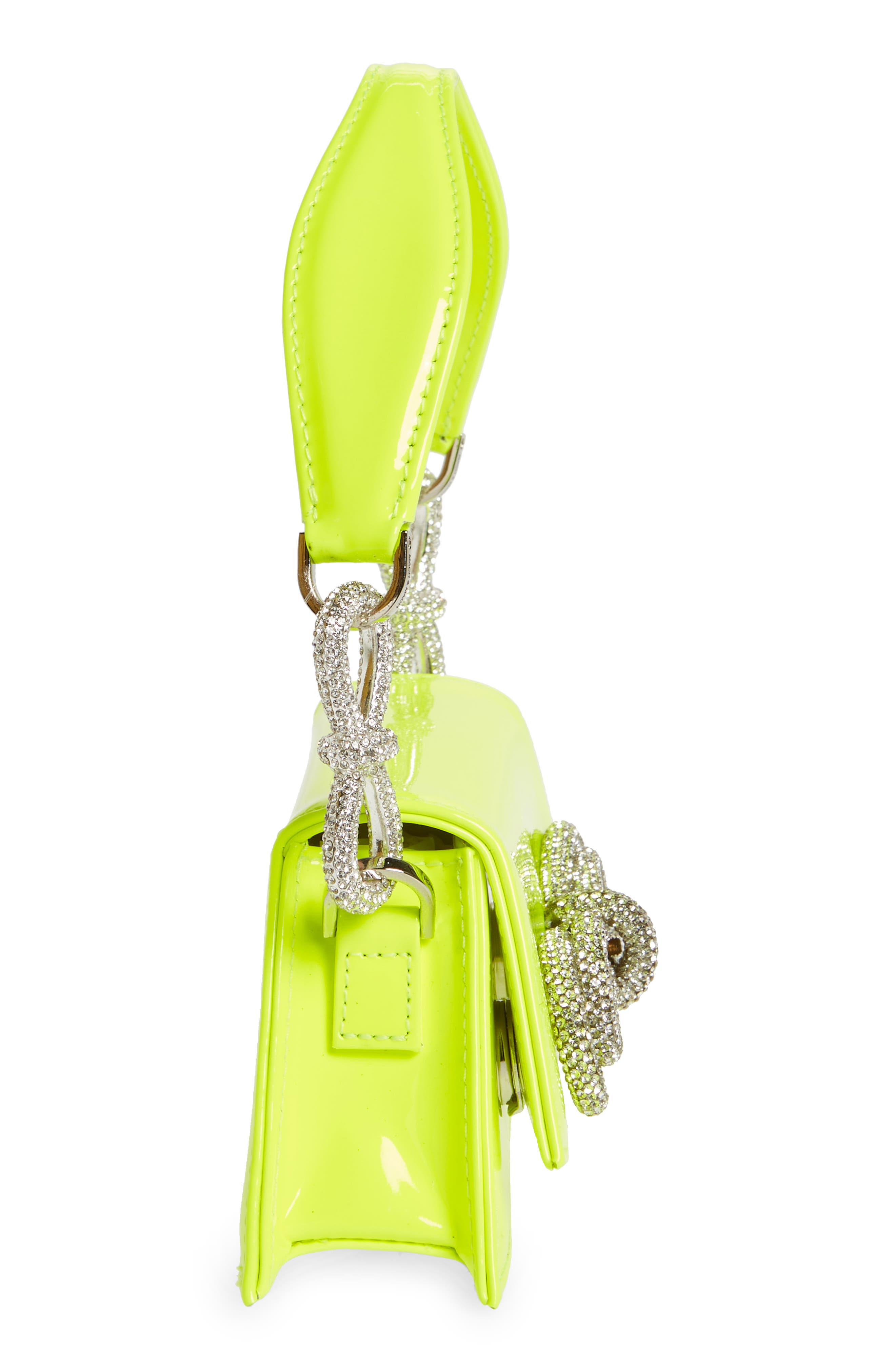 Mach & Mach Mini Samantha Double Bow Leather Top Handle Bag, Alternate, color, 