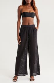 Solid & Striped The Delaney Open Knit Cotton Cover-Up Pants