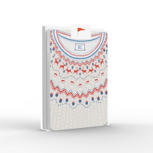Ramus & Co Santa Sweater Greeting Card Pack Set in Multi-Pack at Nordstrom