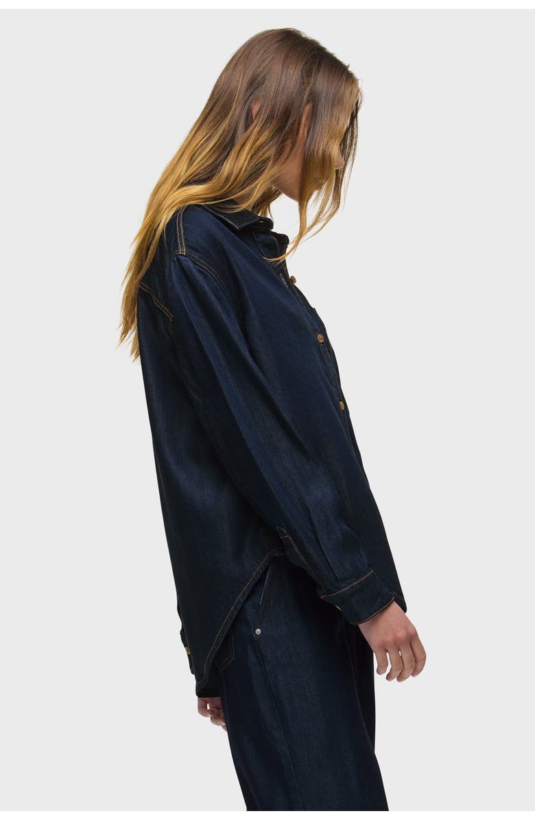 Hudson Jeans Oversized Button Down Shirt, Alternate, color, 