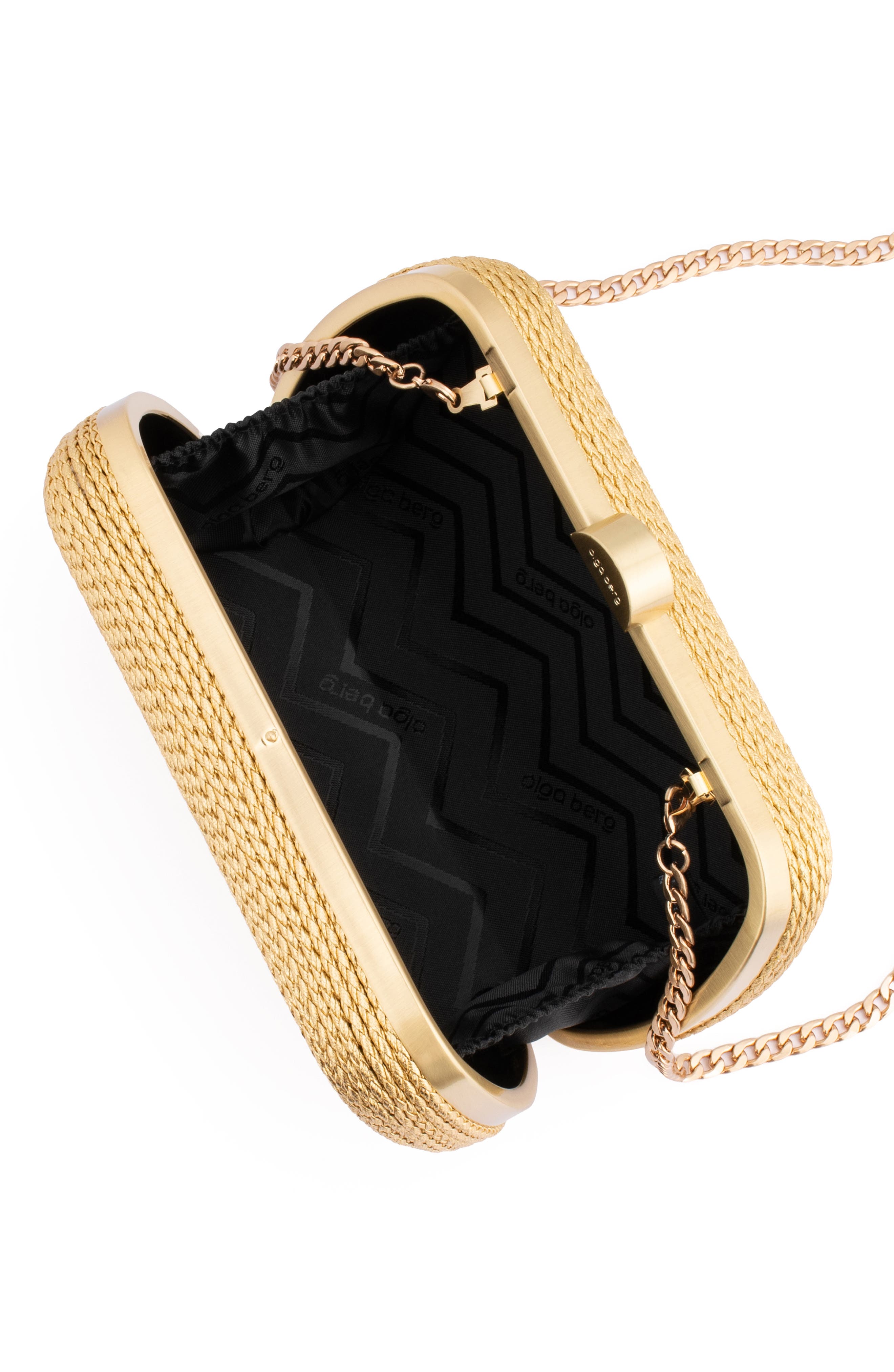 Martina Rope Clutch, Alternate, color, GOLD