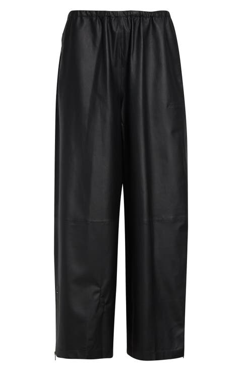 Leather Track Pants