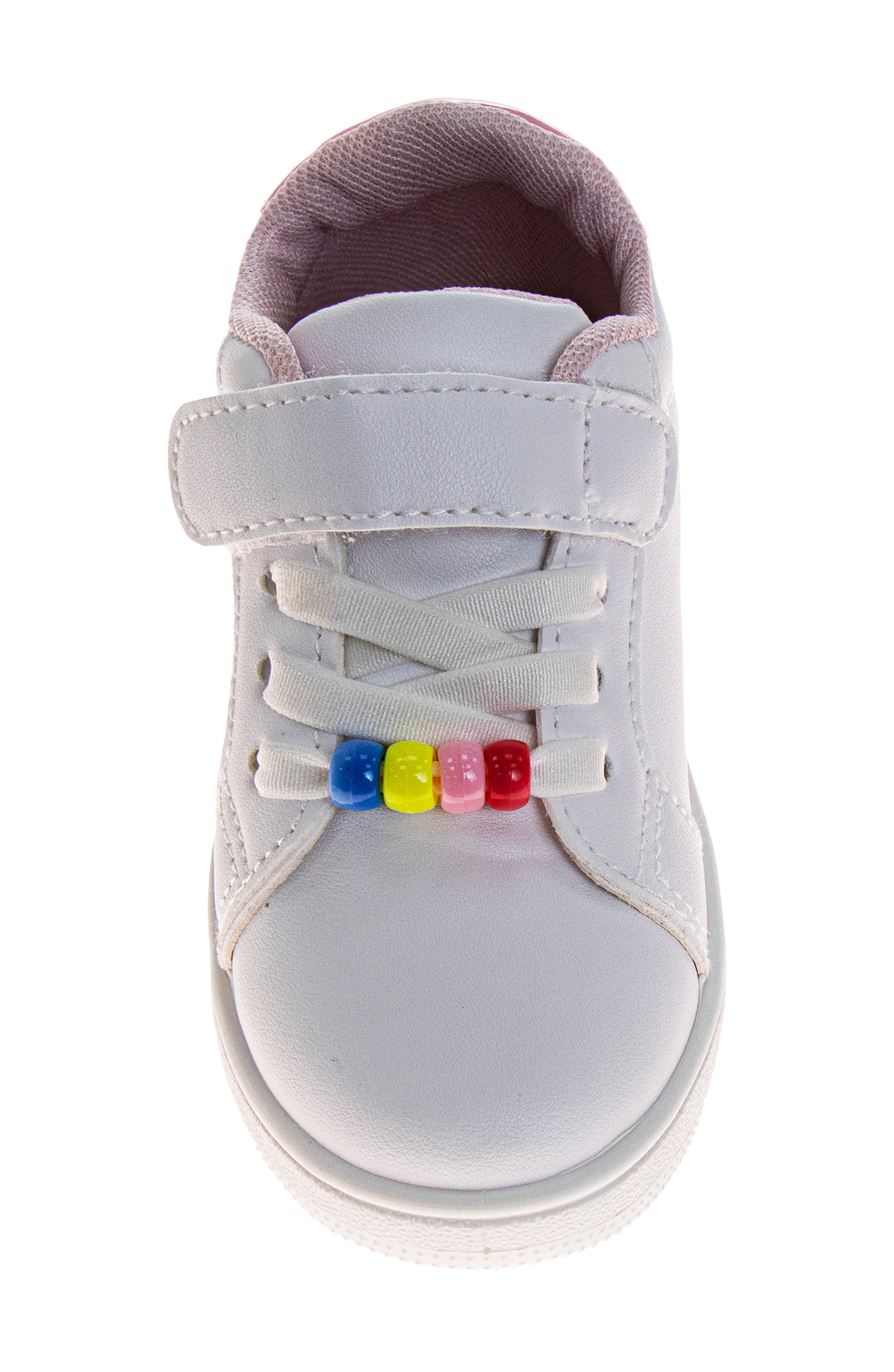 Kids' Star Fashion Sneaker, Alternate, color, WHITE PINK
