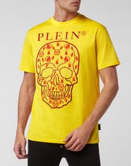 PHILIPP PLEIN T-shirt Round Neck Ss With Crystals Men