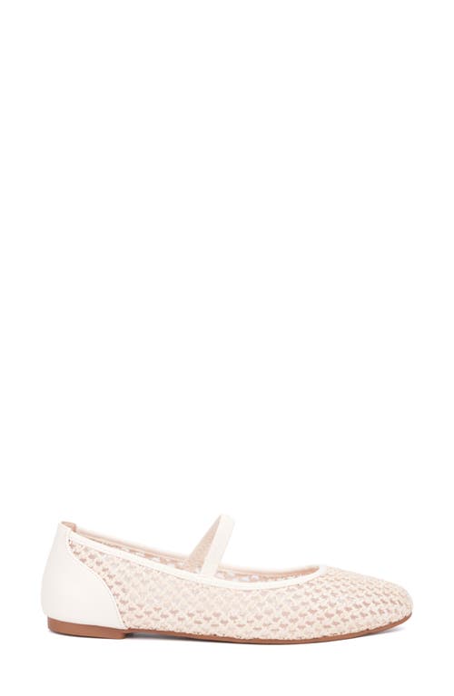 New York And Company Lara Woven Ballet Flat In Bone