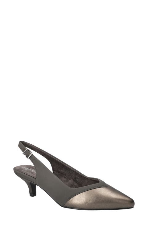 Vivid Kitten Heel Slingback Pump (Women)