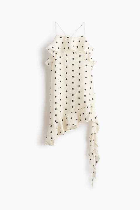 Flounced Halterneck Dress