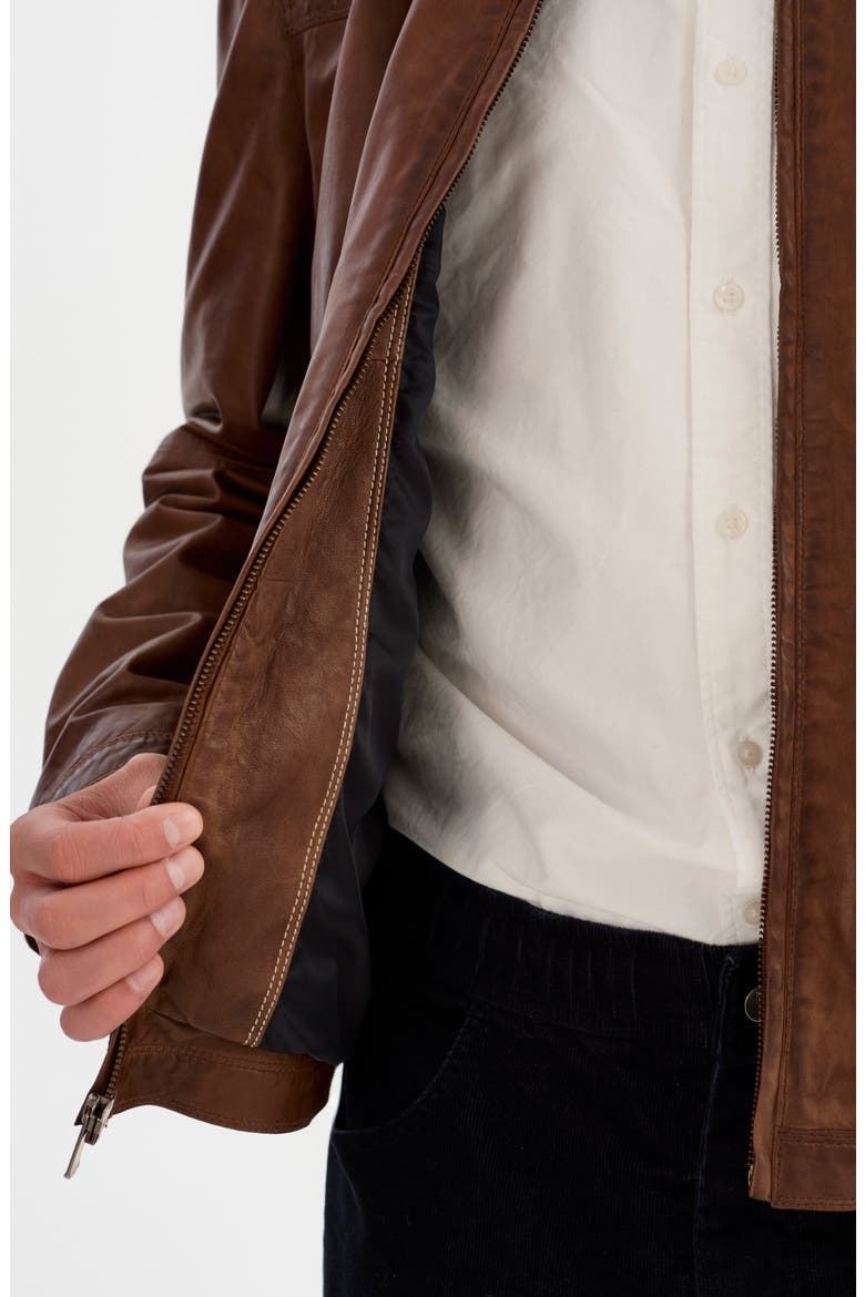 Leather Jacket, Alternate, color, TAN
