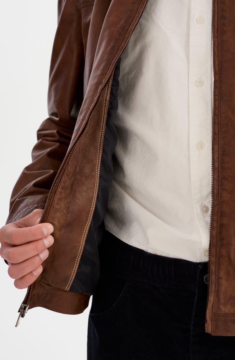 REGENCY Leather Jacket, Alternate, color, Tan