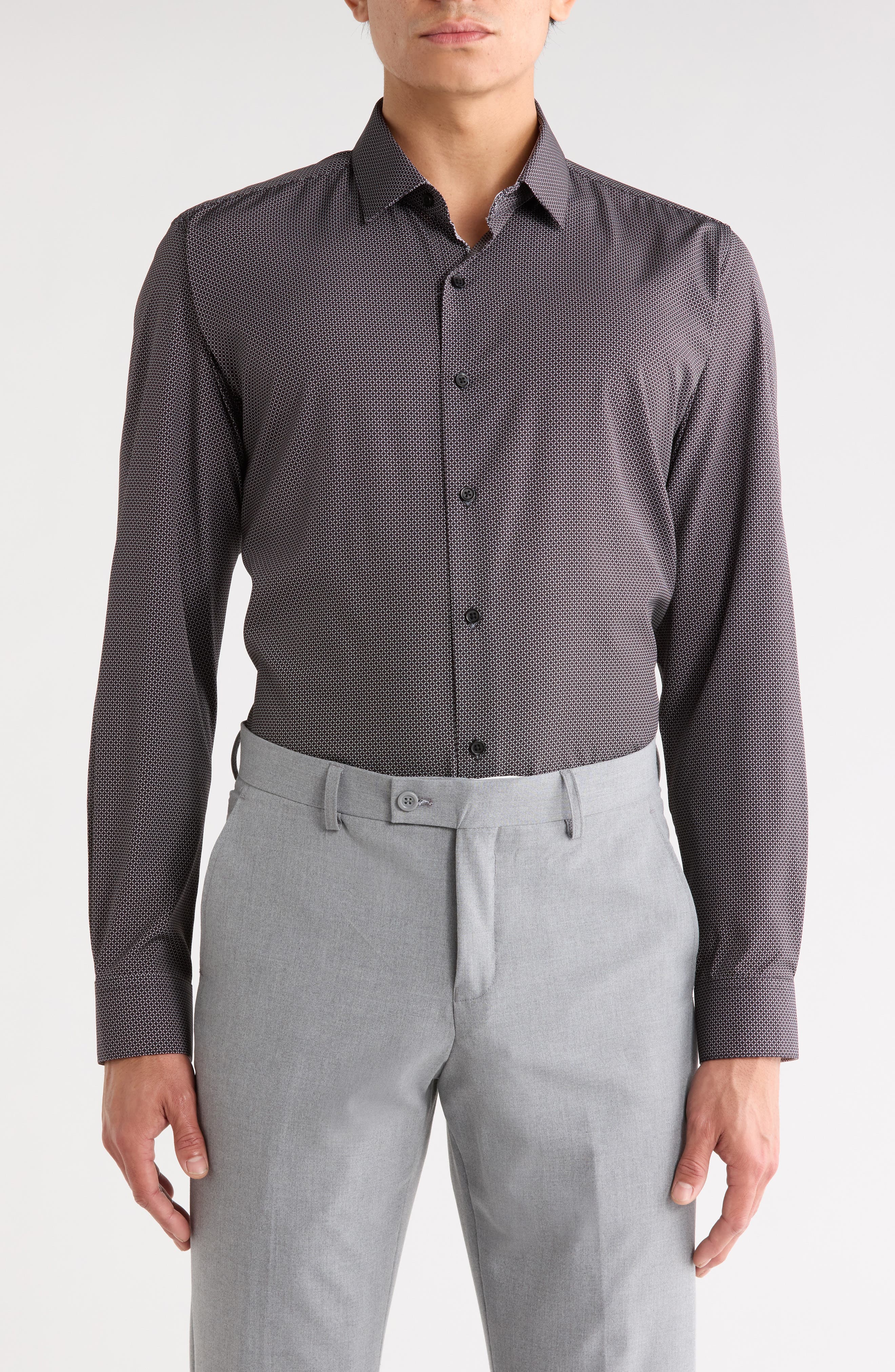 DYLAN PARK Slim Fit Performance 4-Way Stretch Dress Shirt