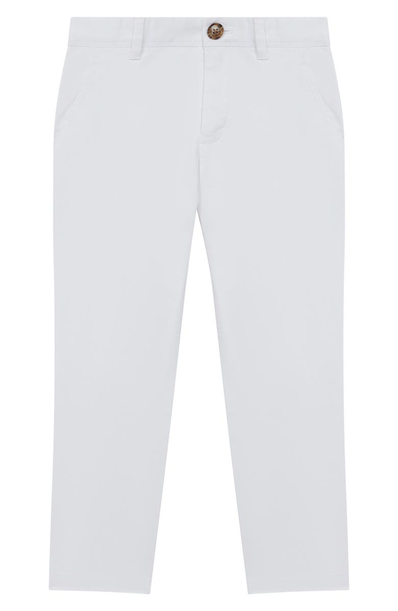 Reiss Kids' Pitch Stretch Cotton Pants, Main, color, White