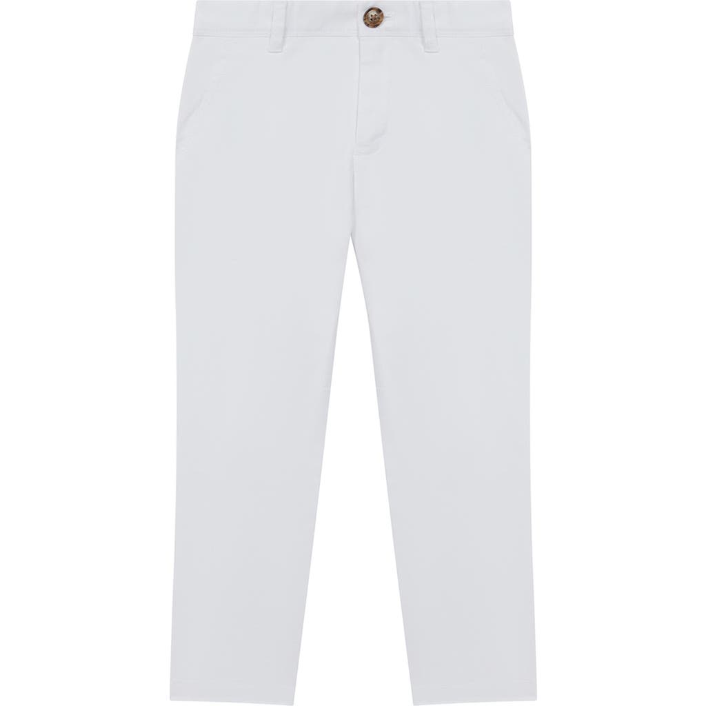 Reiss Kids' Pitch Stretch Cotton Pants In White
