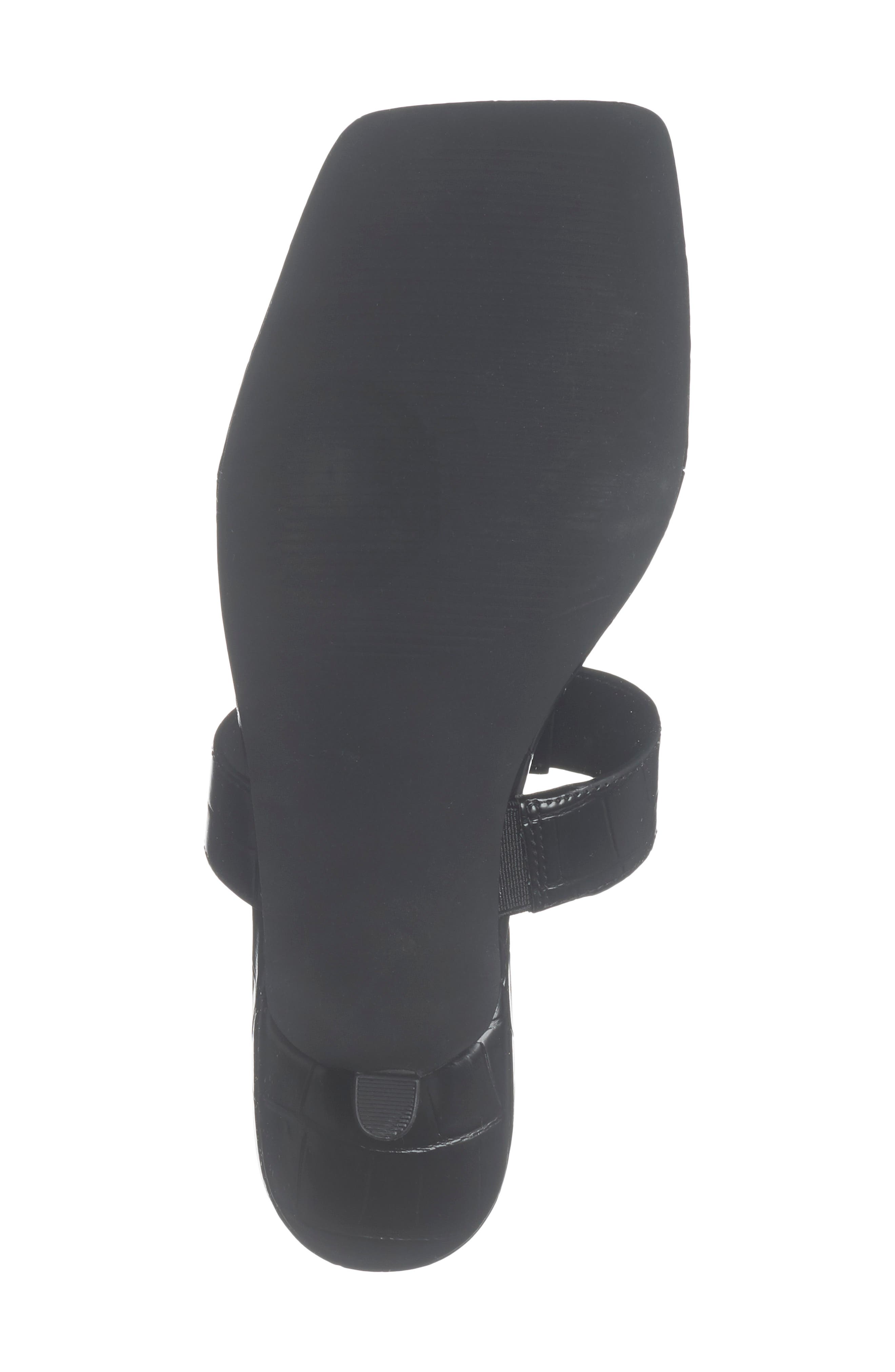 NORDSTROM RACK Isabel Kitten Heel Sandal, Alternate, color, Black Croco