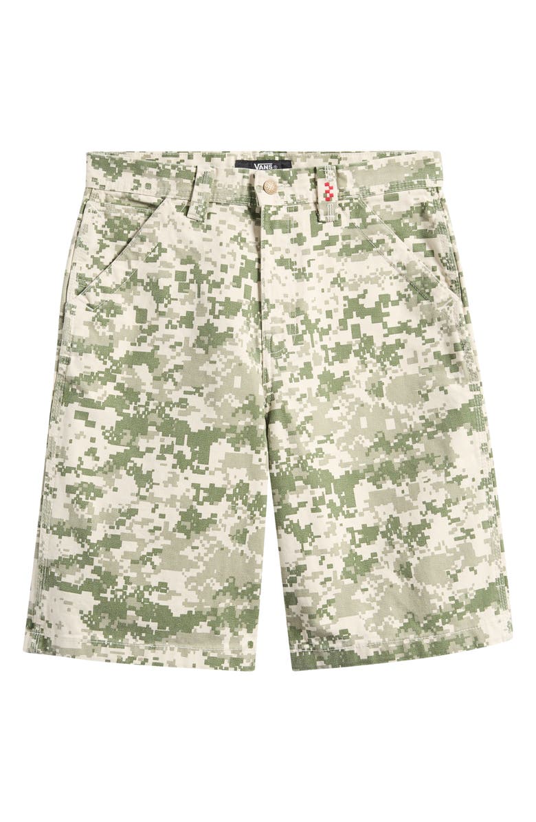 Vans Pixel Camo Cotton Canvas Shorts, Main, color, Digital Camo