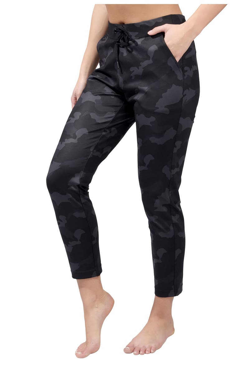 90 DEGREE BY REFLEX Lux Camo Side Pocket Jogger With Drawstring, Main, color, 