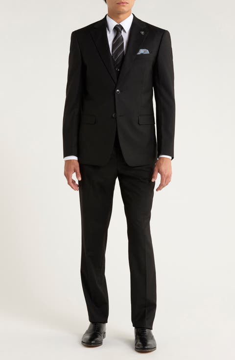 Black Mélange 3-Piece Suit