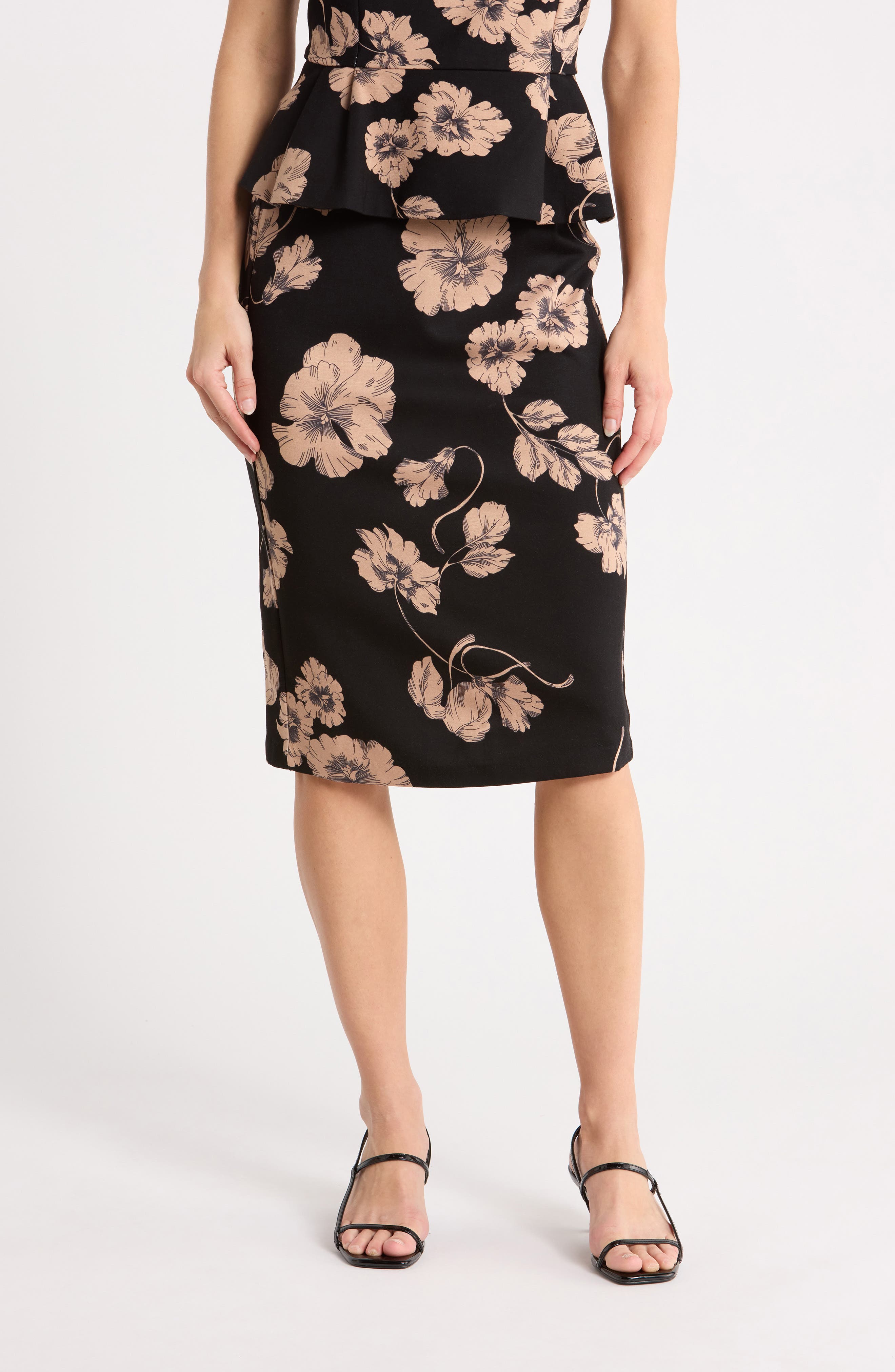 BLACK FLORAL PRINT