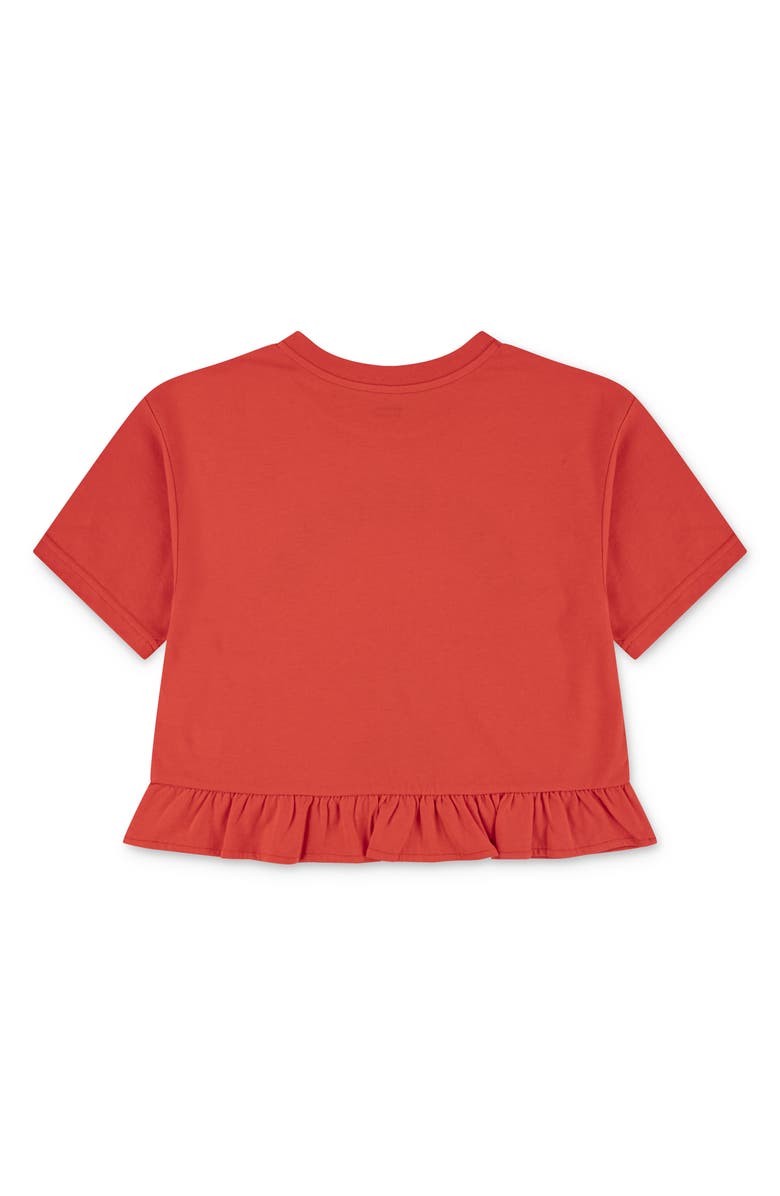 Levi's Kids' Peplum Graphic T-Shirt, Alternate, color, Poppy Red