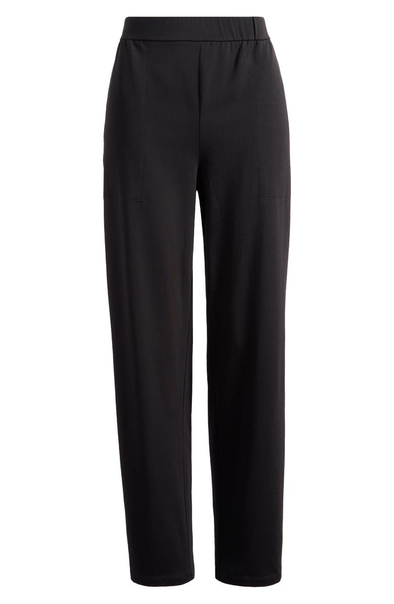 Eileen Fisher High Waist Stretch Organic Cotton Ankle Tapered Pants, Alternate, color,