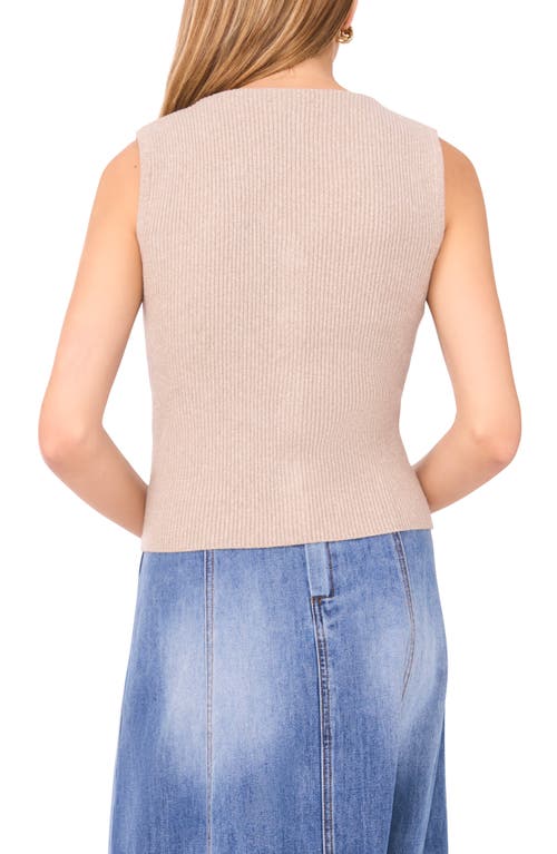 1.state V-neck Sweater Vest In Neutral