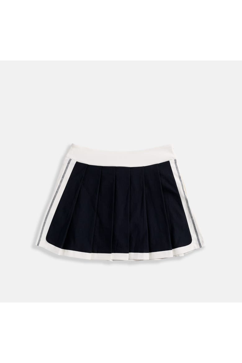 Pleated Tennis Skirt, Alternate, color, Navy/White