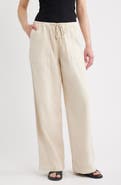 rag & bone Claire Cotton Blend Wide Leg Pants