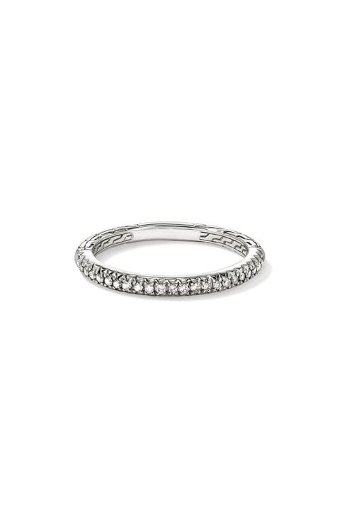 JH Essentials Pavé Band Ring, Diamonds, 2mm
