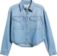 Madewell Airy Denim Crop Shirt
