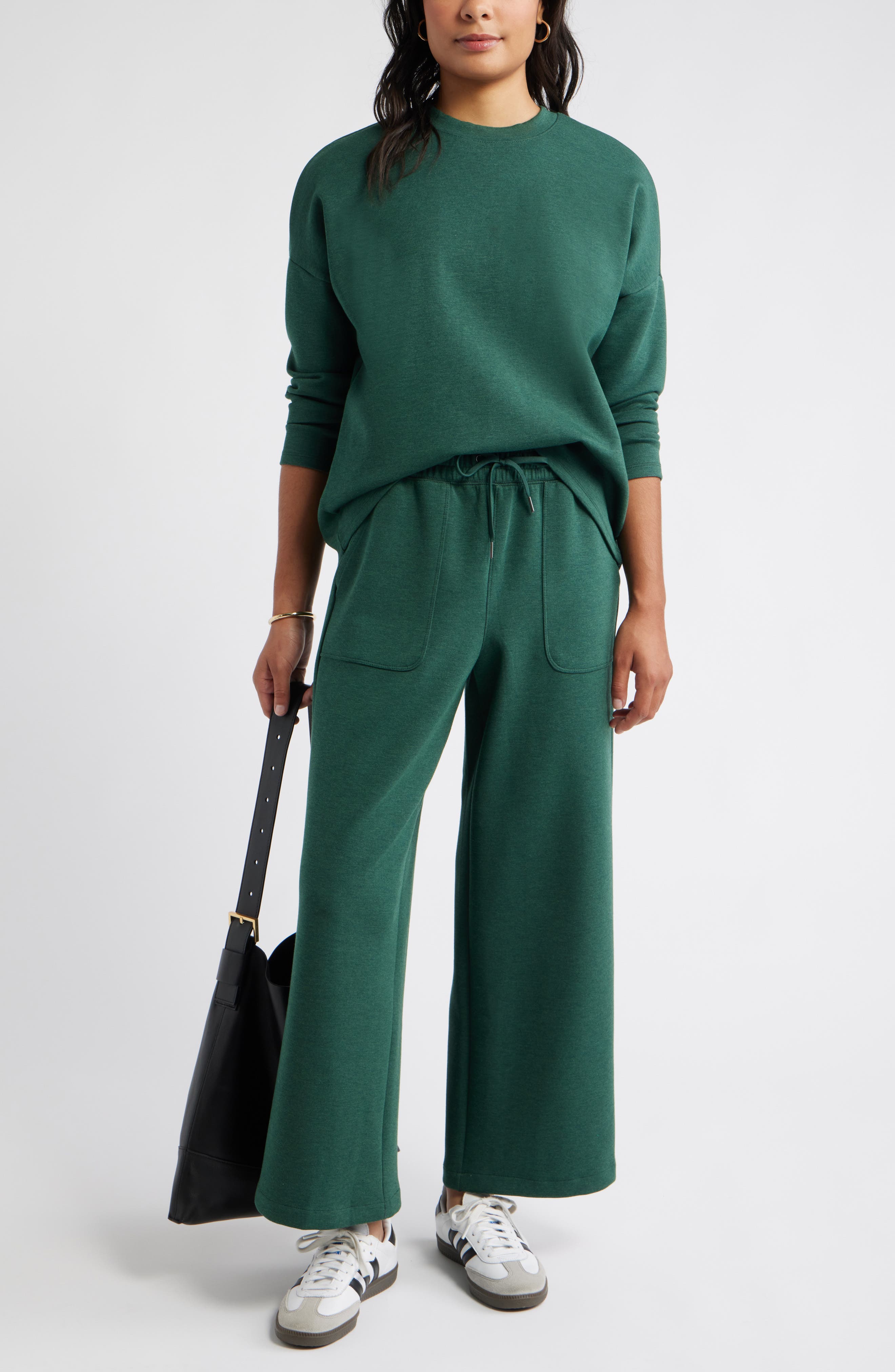 Patch Pocket Pull-On Relaxed Ankle Straight Leg Pants - image 2