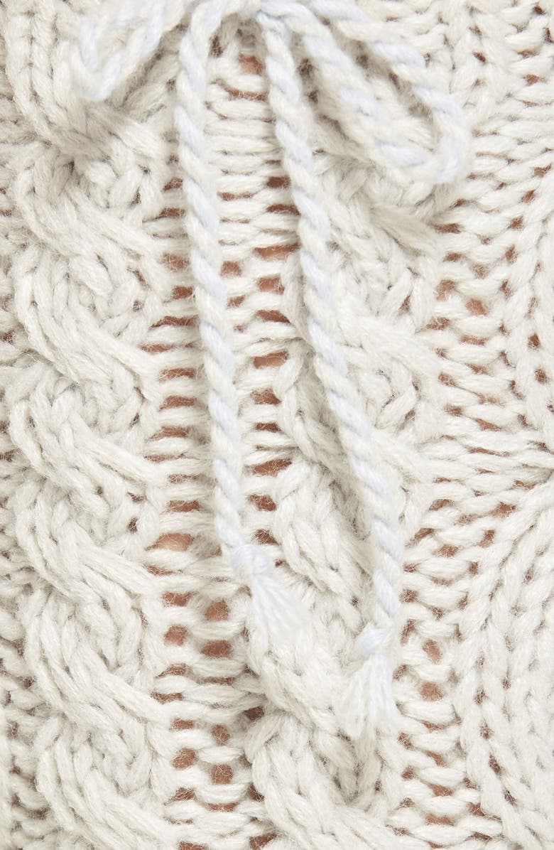 Lemon 'Arctic' Cable Knit Knee High Slippers, Alternate, color,