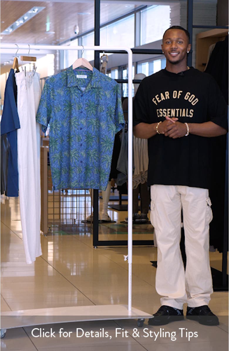 Bahama Coast Palma Rattan IslandZone<sup>®</sup> Camp Shirt, sales video thumbnail