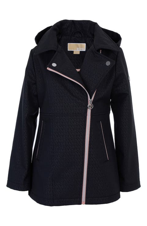 Kids' Hooded Asymmetric Zip Softshell Jacket (Big Kid)