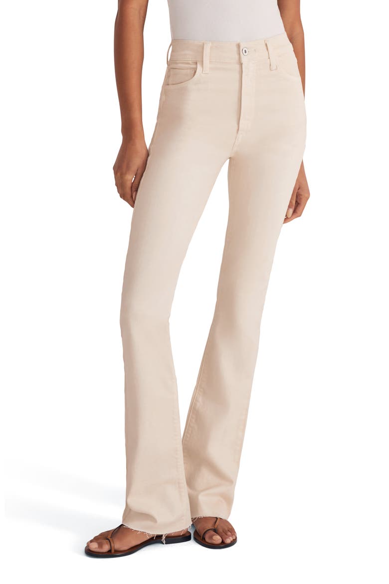 The Valentina High Waist Bootcut Jeans, Main, color, BONE