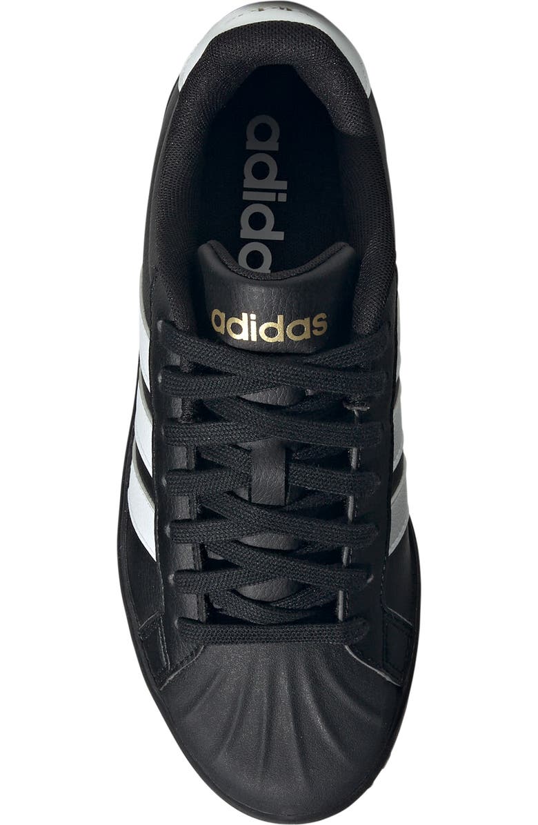 adidas Streettalk Sneaker, Alternate, color, Black/ White/ Gold Metallic
