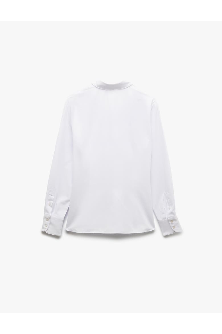 Long Sleeve Point Collar Poplin Shirt, Alternate, color, WHITE