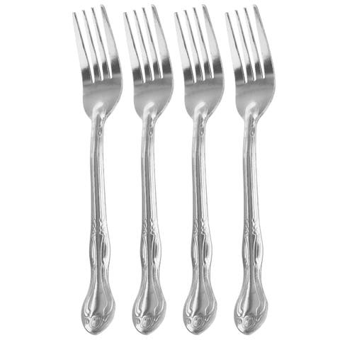 Abbie 4 Piece Stainless Steel Dinner Fork Set