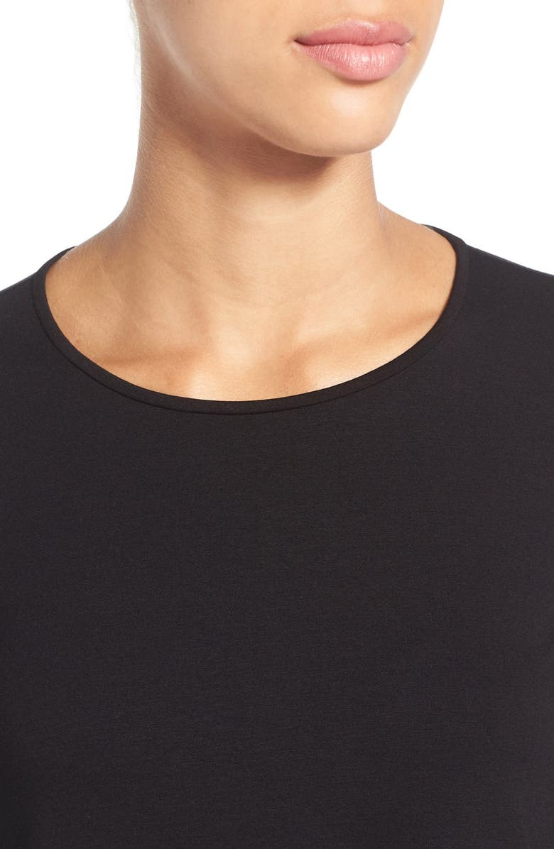 Eileen Fisher Crewneck Long Sleeve Jersey Tee, Alternate, color, 