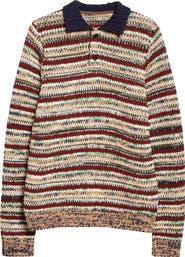 Sacai Mix Knit Polo Sweater