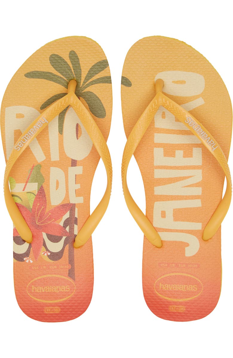 Havaianas Slim Postcard Flip Flop, Alternate, color,
