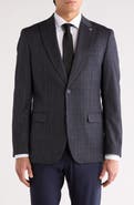 Tahari Slim Fit Plaid Blazer