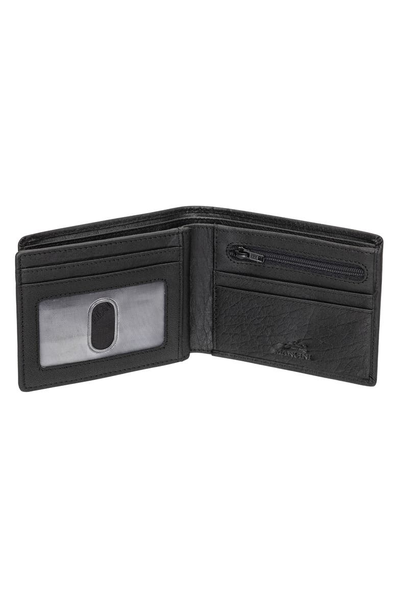 Buffalo RFID Center Wing Wallet with Coin Pocket, Alternate, color, BLACK