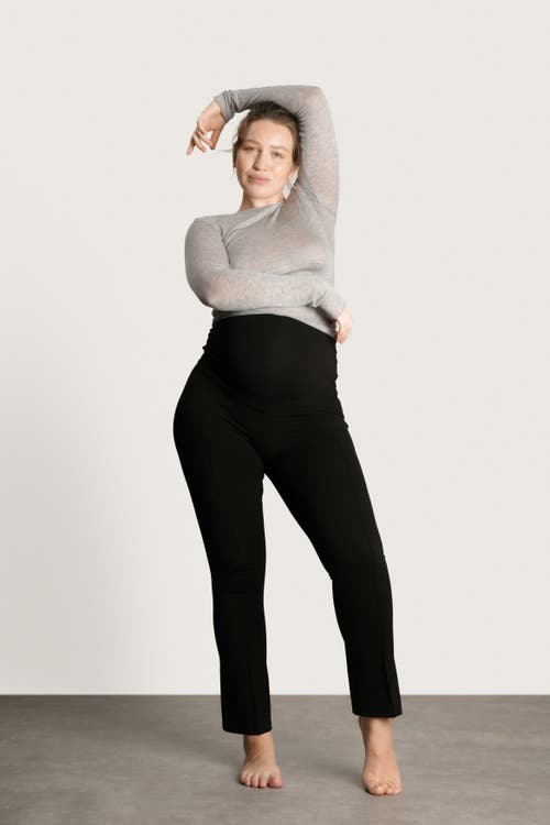 Nom Maternity London Pant 4 Way Stretch In Black