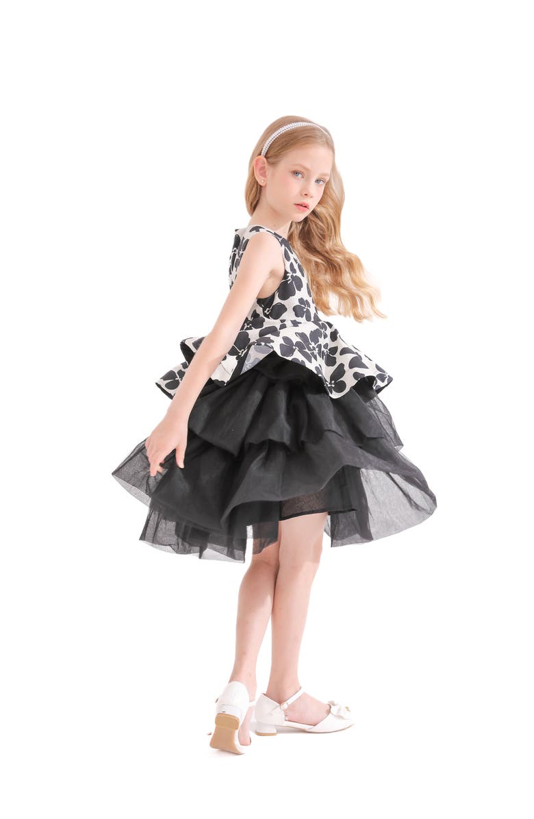 Tulleen Nazareen Dress, Alternate, color, Black