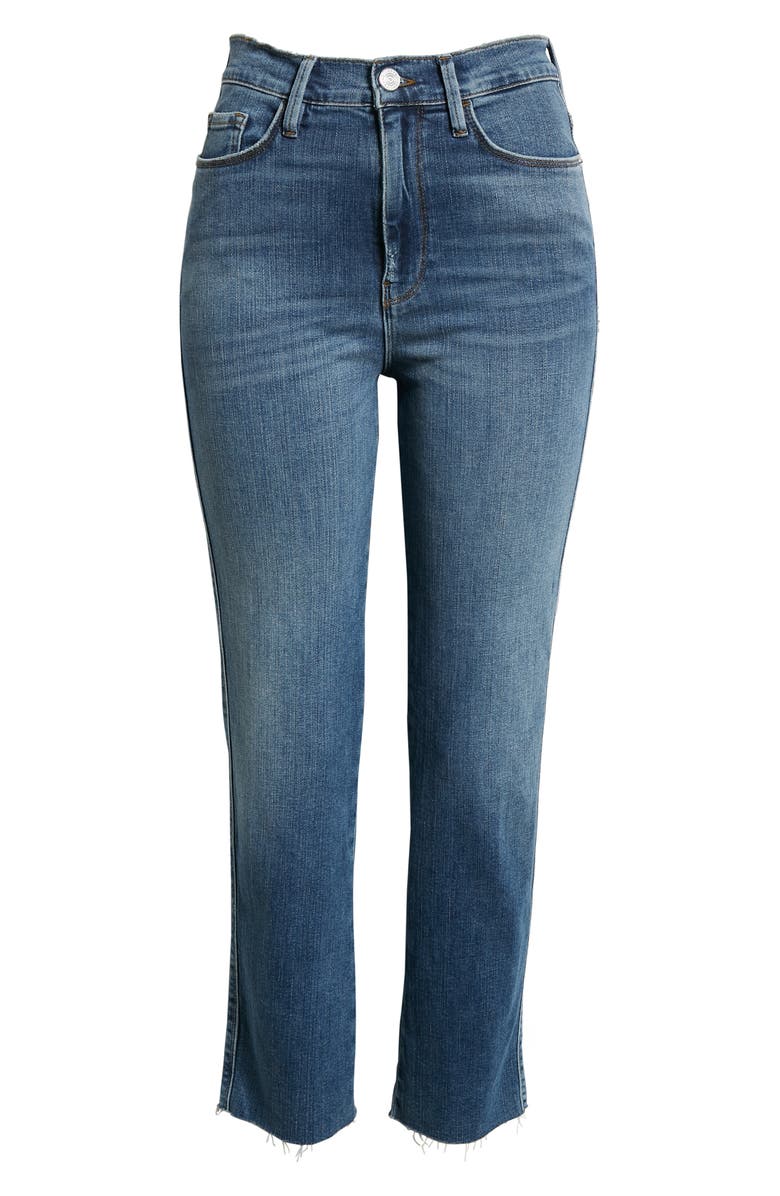 FRAME Le Sylvie High Waist Raw Hem Crop Jeans, Alternate, color,