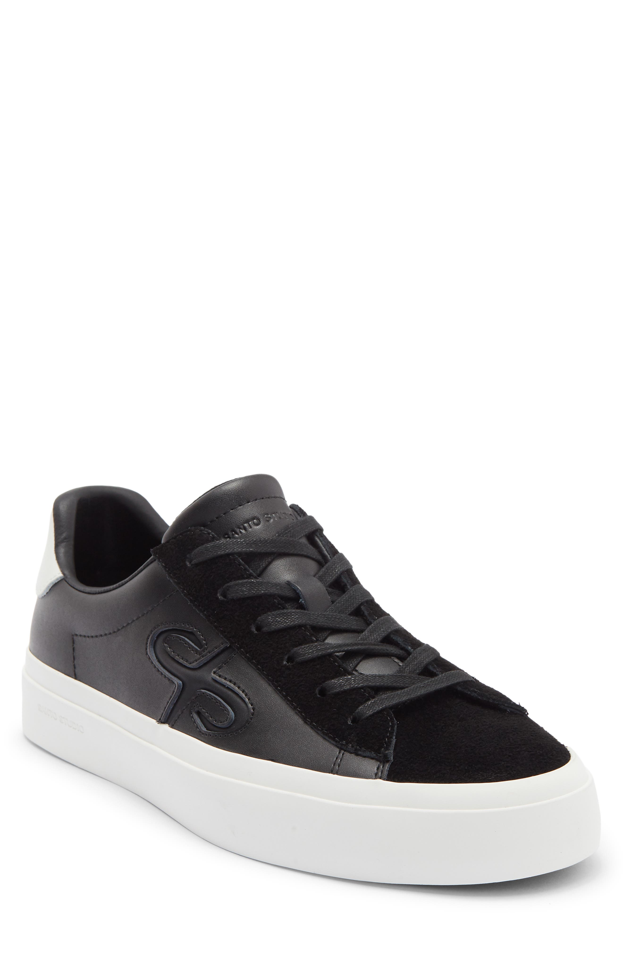SANTO STUDIO Clemente Low Top Sneaker, Main, color, Black