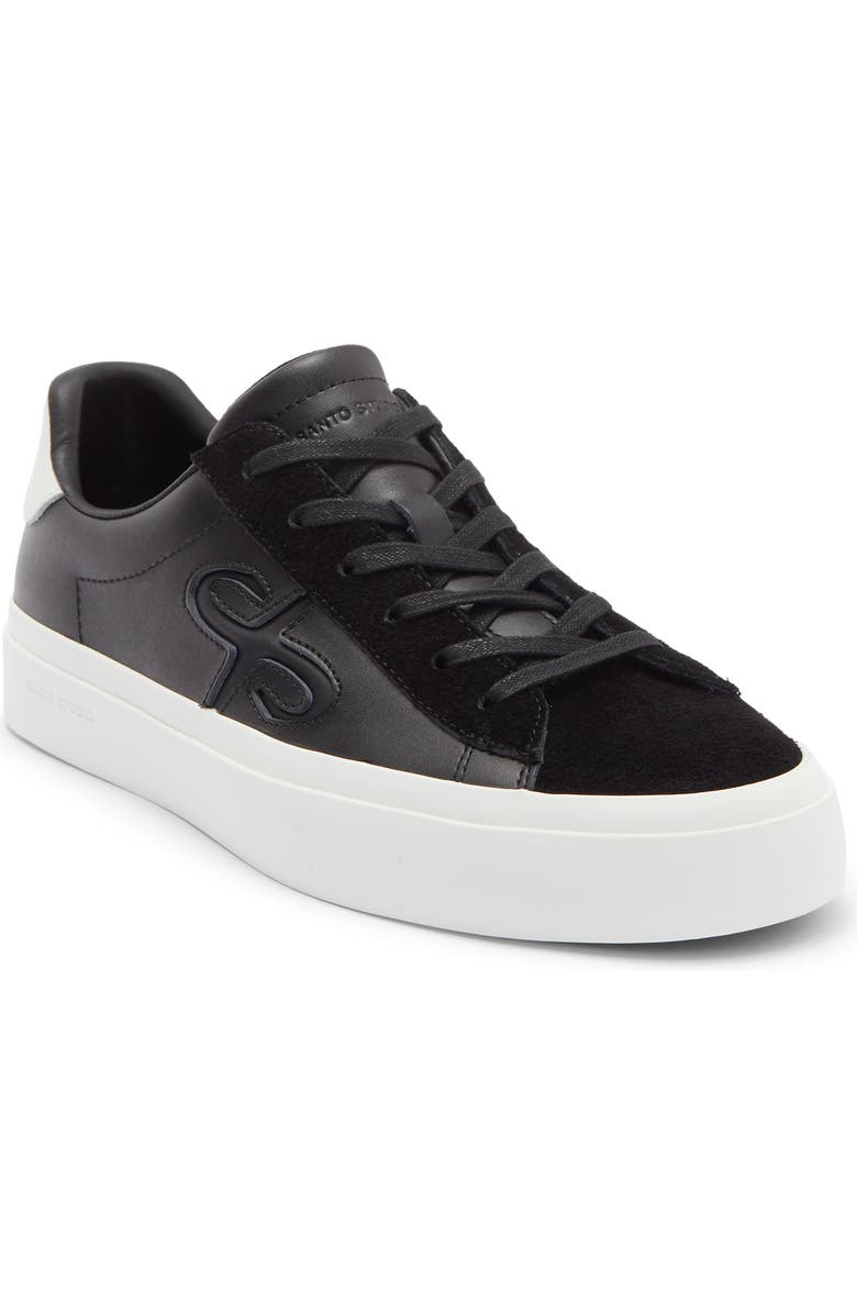 SANTO STUDIO Clemente Low Top Sneaker, Main, color, Black