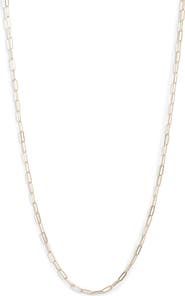 Anzie Mini Paper Clip Link Chain Necklace