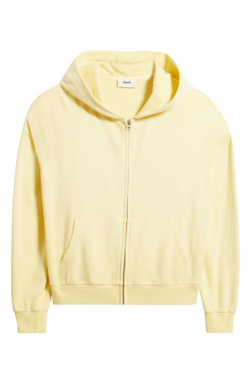 Elwood Core Oversize Terry Full Zip Hoodie In Yellow